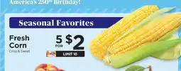 ShopRite Fresh Corn offer