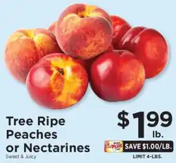ShopRite Tree Ripe Peaches or Nectarines offer