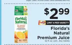 ShopRite Florida's Natural Premium Juice offer