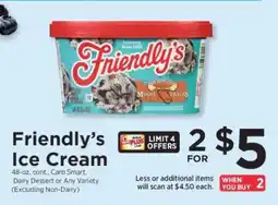 ShopRite Friendly's Ice Cream offer