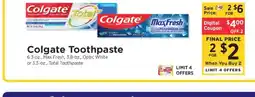ShopRite Colgate Toothpaste offer