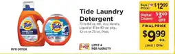 ShopRite Tide Laundry Detergent offer