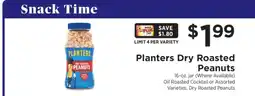 ShopRite Planters Dry Roasted Peanuts offer