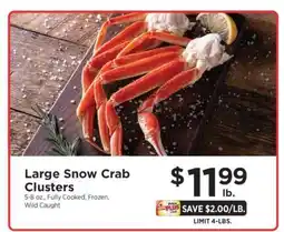 ShopRite Large Snow Crab Clusters offer