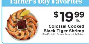 ShopRite Colossal Cooked Black Tiger Shrimp offer