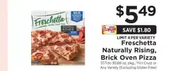ShopRite Freschetta Naturally Rising, Brick Oven Pizza offer