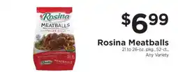 ShopRite Rosina Meatballs offer