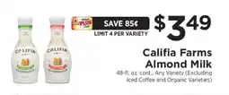 ShopRite Califia Farms Almond Milk offer