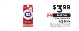 ShopRite a2 Milk offer