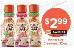 ShopRite Planet Oat Creamers offer