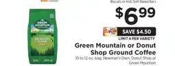 ShopRite Green Mountain or Donut Shop Ground Coffee offer