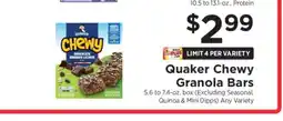 ShopRite Quaker Chewy Granola Bars offer