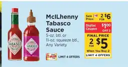 ShopRite McIlhenny Tabasco Sauce offer
