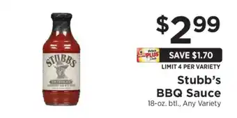 ShopRite Stubb's BBQ Sauce offer