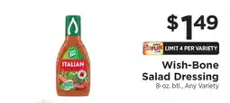 ShopRite Wish-Bone Salad Dressing offer