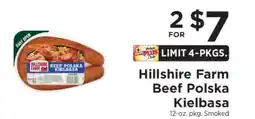 ShopRite Hillshire Farm Beef Polska Kielbasa offer