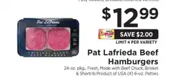 ShopRite Pat LaFrieda Beef Hamburgers offer