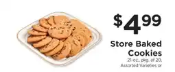 ShopRite Store Baked Cookies offer