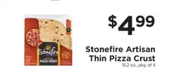 ShopRite Stonefire Artisan Thin Pizza Crust offer