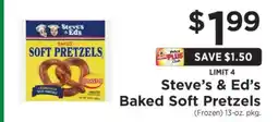ShopRite Steve's & Ed's Baked Soft Pretzels offer
