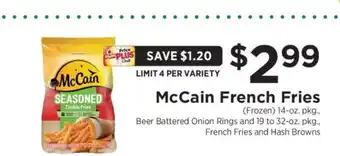ShopRite McCain French Fries offer