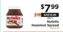 ShopRite Nutella Hazelnut Spread offer