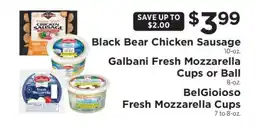 ShopRite Black Bear Chicken Sausage offer