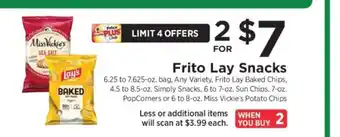 ShopRite Frito Lay Snacks offer