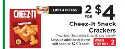 ShopRite Cheez-It Snack Crackers offer