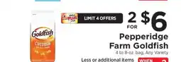 ShopRite Pepperidge Farm Goldfish offer