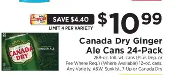 ShopRite Canada Dry Ginger Ale Cans 24-Pack offer