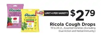 ShopRite Ricola Cough Drops offer