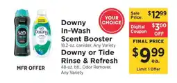 ShopRite Downy In-Wash Scent Booster or Tide Rinse & Refresh offer