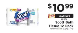 ShopRite Scott Bath Tissue 12-Pack offer