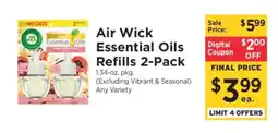 ShopRite Air Wick Essential Oils Refills 2-Pack offer