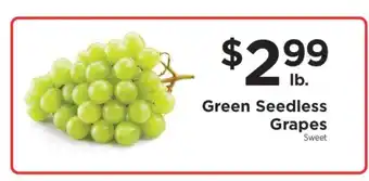 ShopRite Green Seedless Grapes offer