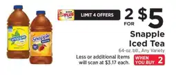 ShopRite Snapple Iced Tea offer