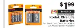ShopRite Kodak Xtra Life Batteries offer