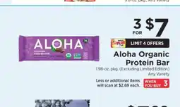 ShopRite Aloha Organic Protein Bar offer