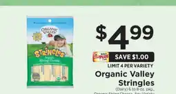 ShopRite Organic Valley Stringles offer