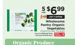 ShopRite Wholesome Pantry Organic Vegetables offer