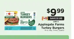 ShopRite Applegate Farms Turkey Burgers offer