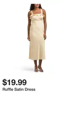 TJ Maxx Ruffle Satin Dress offer