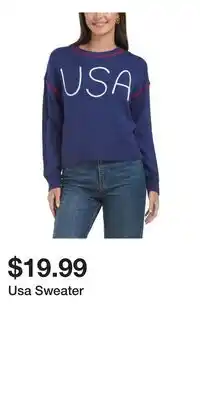 TJ Maxx Usa Sweater offer