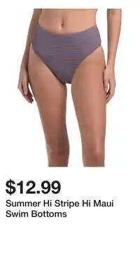 TJ Maxx Summer Hi Stripe Hi Maui Swim Bottoms offer