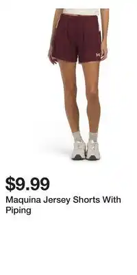 TJ Maxx Maquina Jersey Shorts With Piping offer