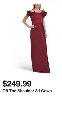 TJ Maxx Off The Shoulder 3d Gown offer