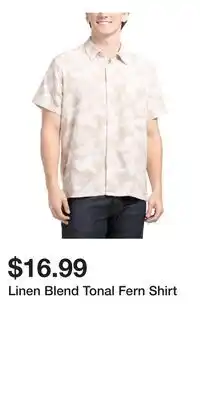 TJ Maxx Linen Blend Tonal Fern Shirt offer