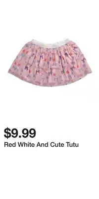 TJ Maxx Red White And Cute Tutu offer