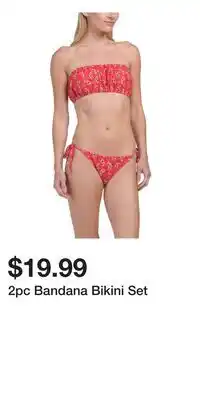 TJ Maxx 2pc Bandana Bikini Set offer